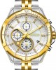 BREEZE Empressa Crystals Chronograph Two Tone Stainless Steel Bracelet 712191.2