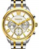 BREEZE Myrina Crystals Chronograph Two Tone Stainless Steel Bracelet 712211.2