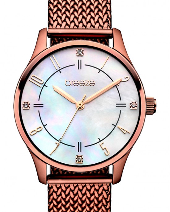 BREEZE Allura Crystals Bronze Stainless Steel Bracelet 811101.6